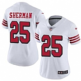 Women Nike 49ers 25 Richard Sherman White Color Rush Vapor Untouchable Limited Jersey,baseball caps,new era cap wholesale,wholesale hats